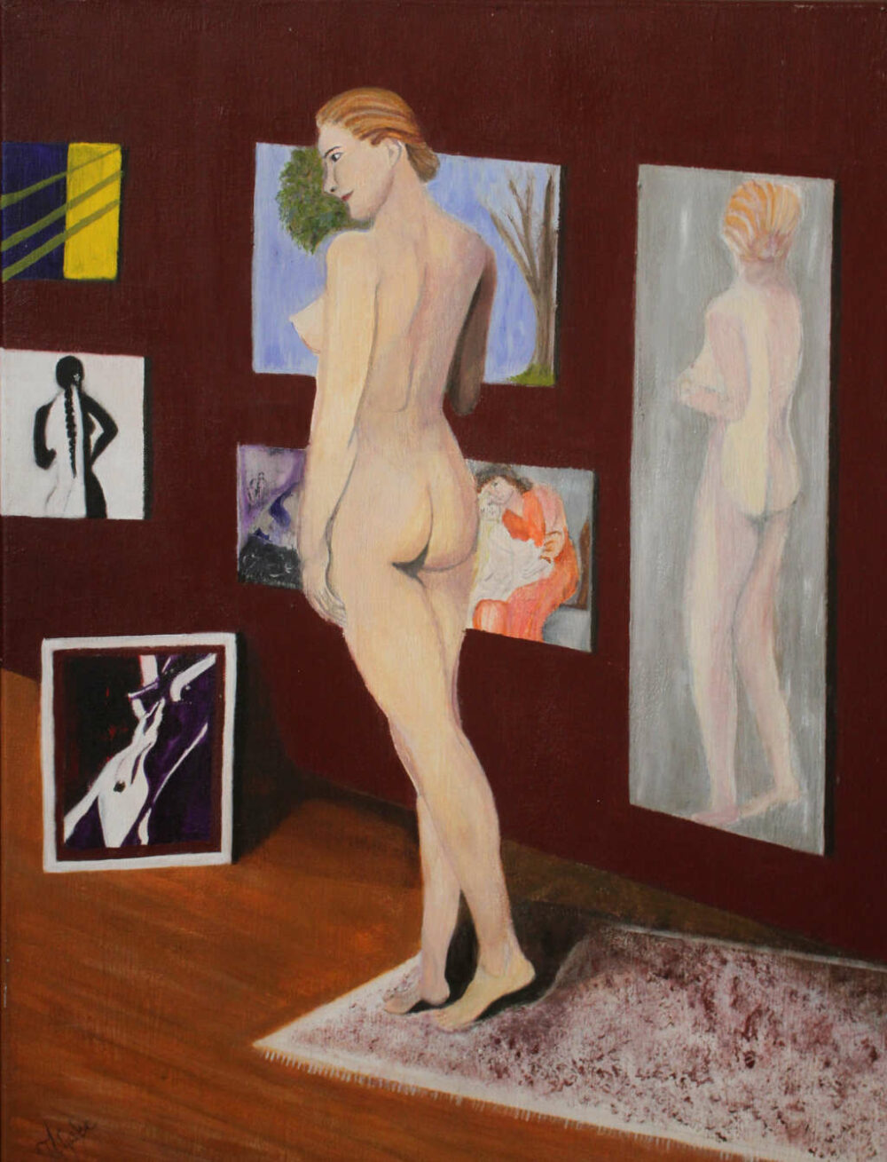 Nude, Posing, Girl,Female posing.